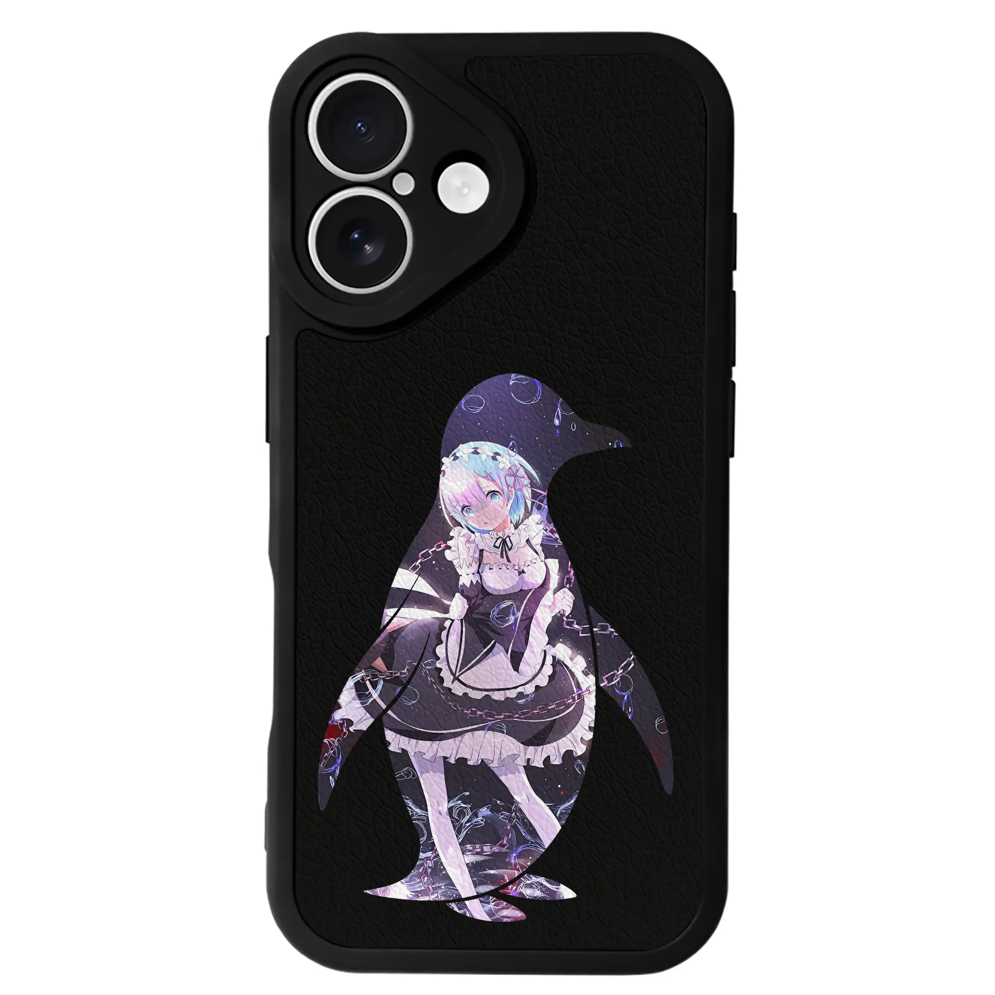 リゼロ グッズ レム - IPhone 16シリーズ対応 ・ シリコンスマホケース ・ レザー調 ・ 高精度フィット ・ 耐衝撃 ・ ワイヤレス充電対応 ・ 精密カット